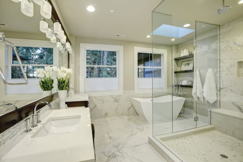 Spacious Walk-In Shower Design